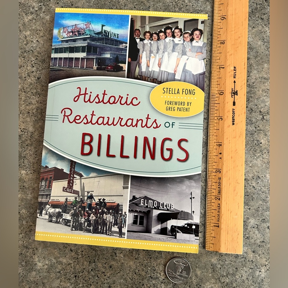 📕 Autographed Historic Restaurants of Billings, [Fong], Western Decor Book
